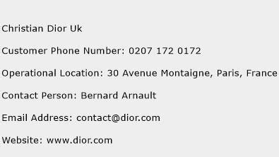 dior phone number usa